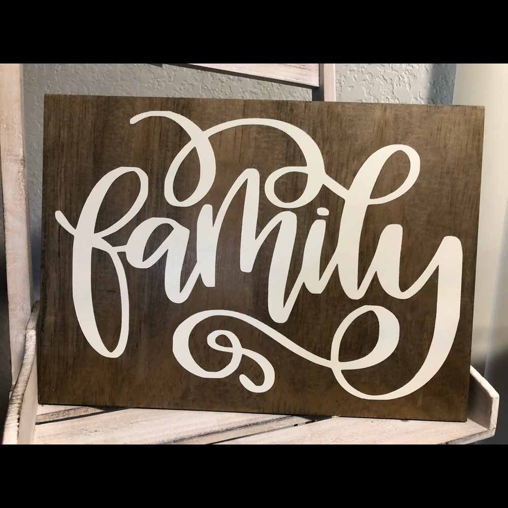 Handmade ‘Family’ Wall Art